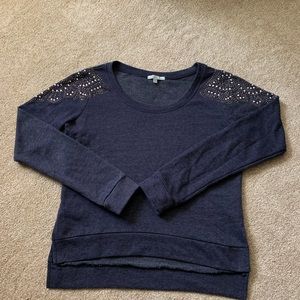 Charlotte Russe Jeweled High-Low Pullover